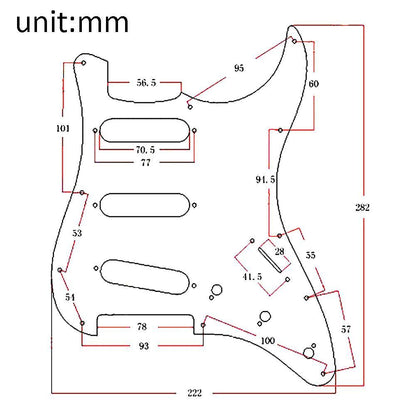 Electric Guitars Aluminum Alloy Pickguard Scratch Plate Pick Guards Guitar Parts