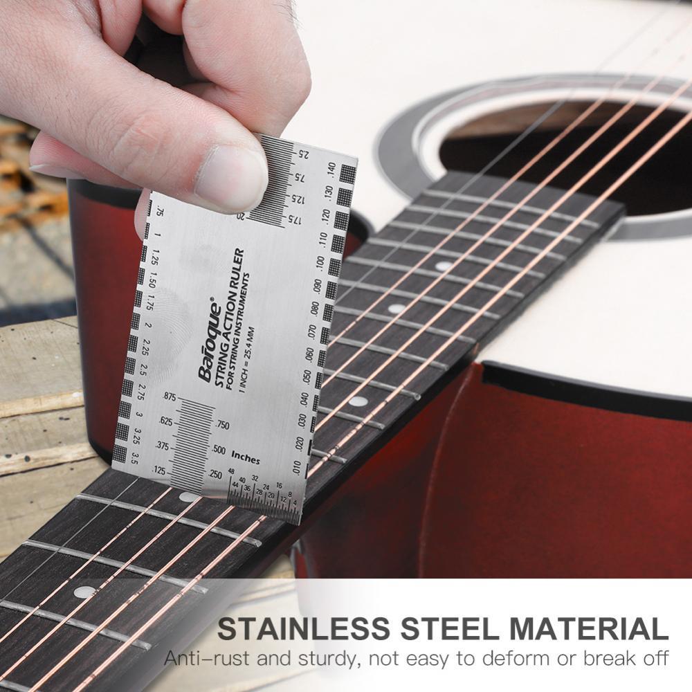 Stainless Steel String Action Ruler