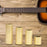 4pcs Electric Guitar Finger String Slide Bar Slider Accessories Brass Color
