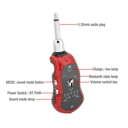 B6 Portable Bluetooth Guitar Effector