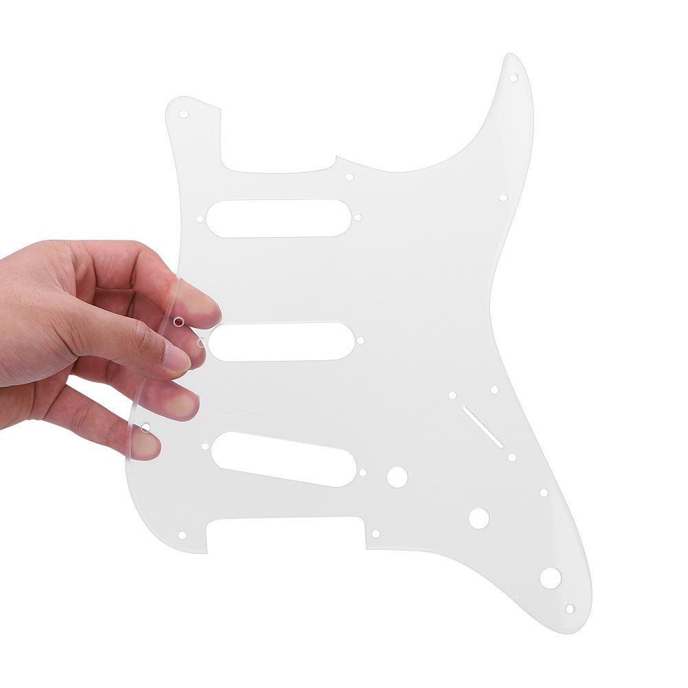 12 Hole Transparent Acrylic Pickguard