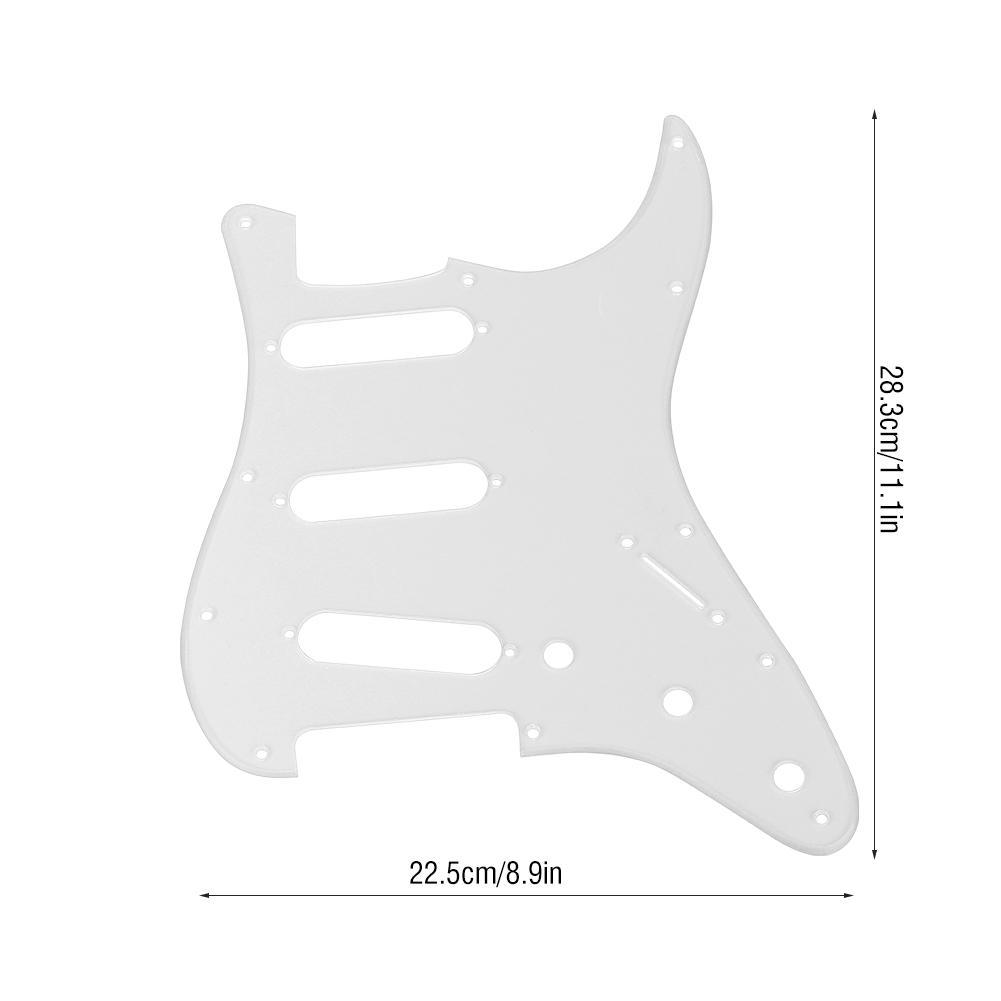 12 Hole Transparent Acrylic Pickguard