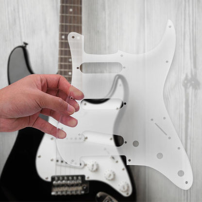 12 Hole Transparent Acrylic Pickguard