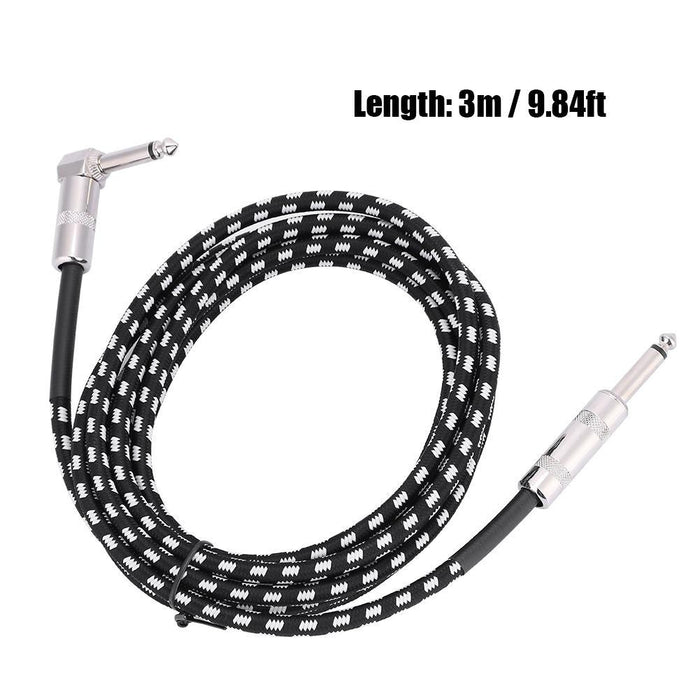 6.35mm Electric Guitar Audio Extension Cable 3 Meters Length Music Instrument Accessory