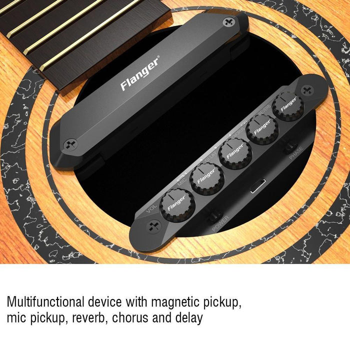 R2 Resonance Pickup with Endpin Jack Effect Regulator Speaker for Acoustic Guitar