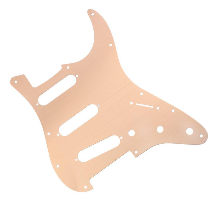 Aluminum Alloy Pickguard Scratch Plate Pick Guards for ST Style SSS Guitar(Gold)