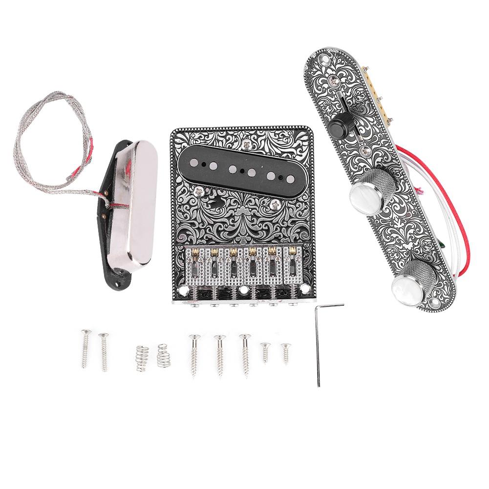 TL Guitar Bridge Single Coil Neck Pickup Volume Control Plate Circuit Set