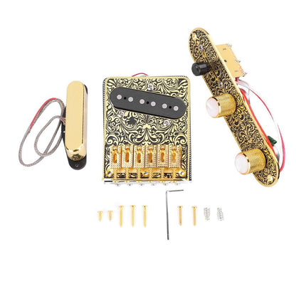 TL Guitar Bridge Single Coil Neck Pickup Volume Control Plate Circuit Set