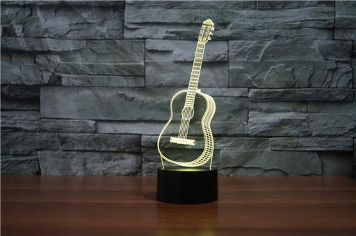 Guitar 3D Illusion Lamp - Lampeez