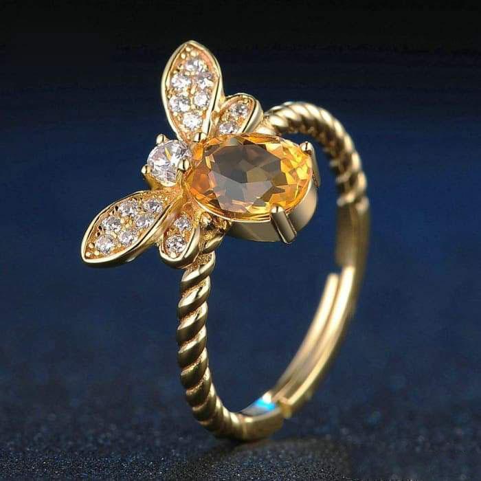 Citrine "Bee d'Or" ring
