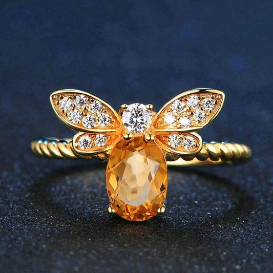 Citrine "Bee d'Or" ring