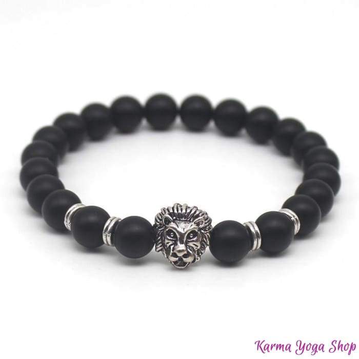 Bracelet "Strength & Vigor of the Lion" in Lava Stones