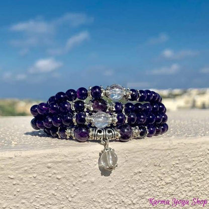 Amethyst Buddhist Mala Bracelet