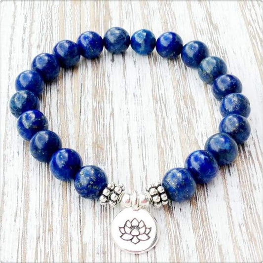 Lapis Lazuli "Expression & Confidence" Mala Bracelet