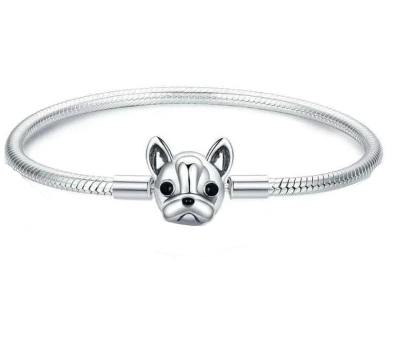 Bracelets 17cm / Silver Classy French Bulldog Bracelets