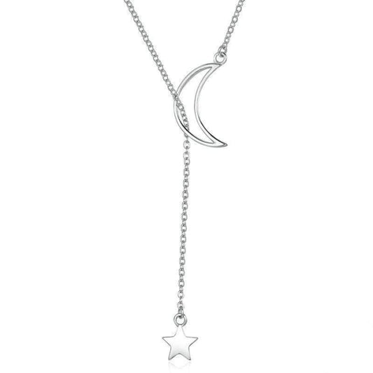 Necklace "Clair de Lune" in 925 Silver