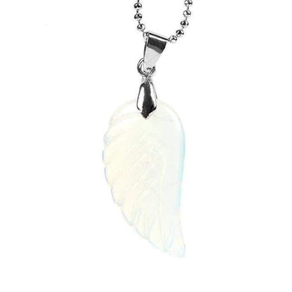 Necklace and Pendant "Angel's Wing" in Natural Stones - 8 stones available
