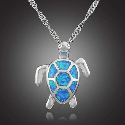 Opaline Necklace and Pendant "Turtle"