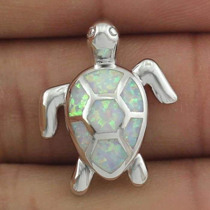 Opaline Necklace and Pendant "Turtle"