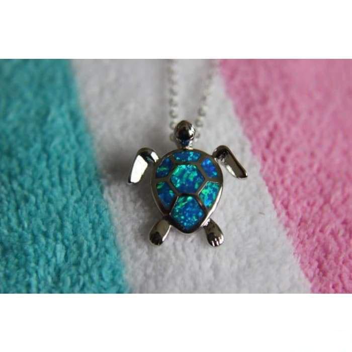 Opaline Necklace and Pendant "Turtle"