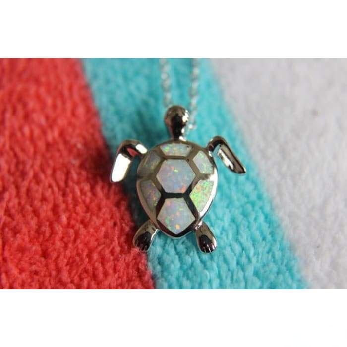 Opaline Necklace and Pendant "Turtle"