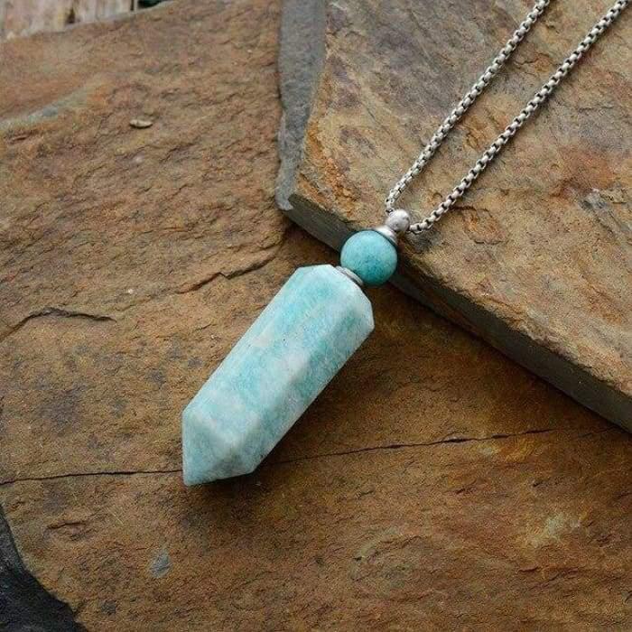Necklace "Secret Flask" in Natural Stone - 3 models available