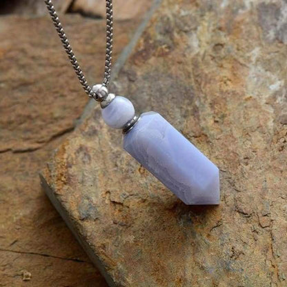 Necklace "Secret Flask" in Natural Stone - 3 models available