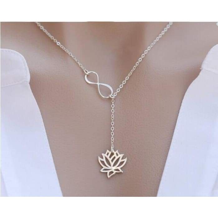 Infinity Lotus Necklace