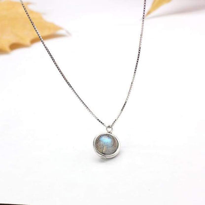 Necklace "Luminous Labradorite" in 925 Silver