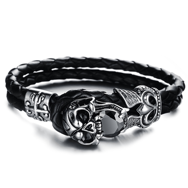 Dark Skull Men's Bracelet - Florence Scovel - 1