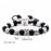 Natural Stone Yin Yang Box Om Charm Bracelet