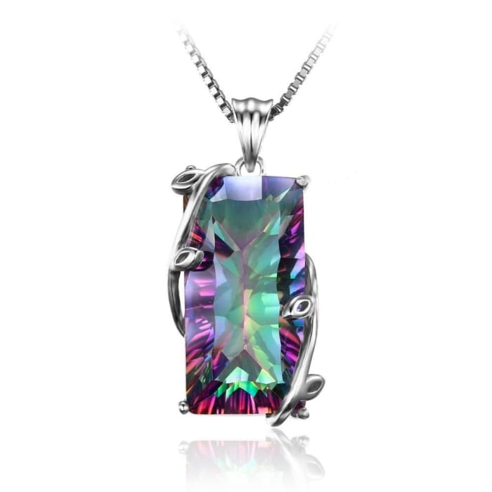 "Creative Expression and Abundance" Pendant in Rainbow Mystic Topaz