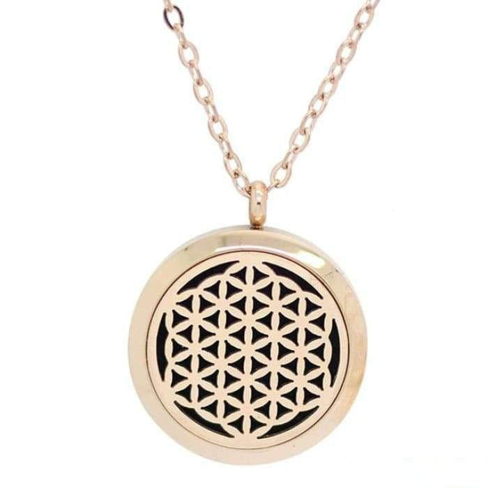 "Flower of Life" Pendant Essential Oil Diffuser - 3 colors available
