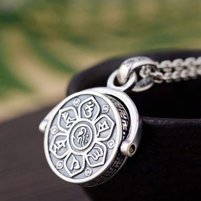 Pendentif Om Mani Padme Hum en Argent 925 Pendentifs