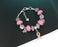 Breast Cancer Awareness Pink Ribbon Charm Bracelet