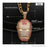 Iron Man Mask Pendant Necklace- Men's Hip Hop Jewelry
