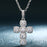 Cross Crystal Pendants Necklace- Men's Hip Hop Jewelry