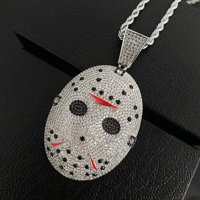 Hip Hop Face Pendant Necklace- Men's Hip Hip Jewelry