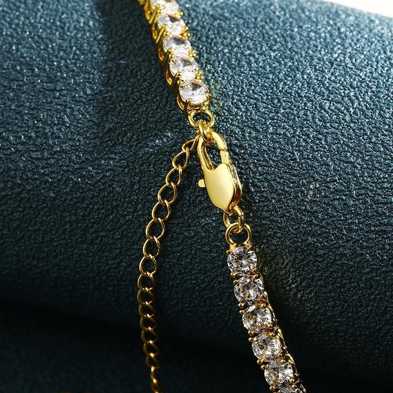 4mm CZ Tennis Chain With Luxury Drip CZ Butterfly