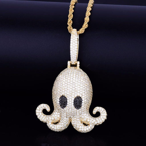 Men's Hip Hop Octopus Pendant Necklace