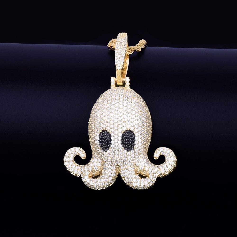 Men's Hip Hop Octopus Pendant Necklace