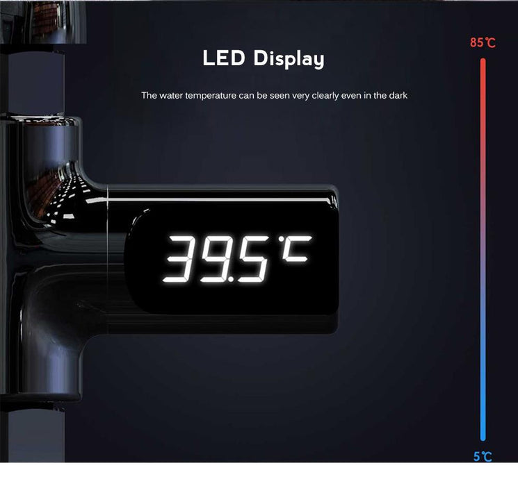 LED Display Water Shower Thermometer