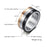 3 Part Roman Numerals Spinner Ring With Date Time Calendar