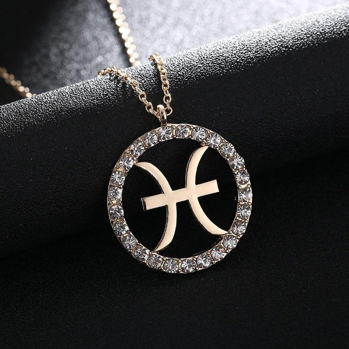 Crystal Zodiac Sign Necklaces