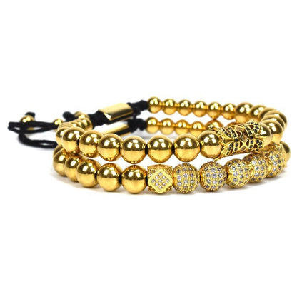 2PCS SJ Gold & Silver Stack