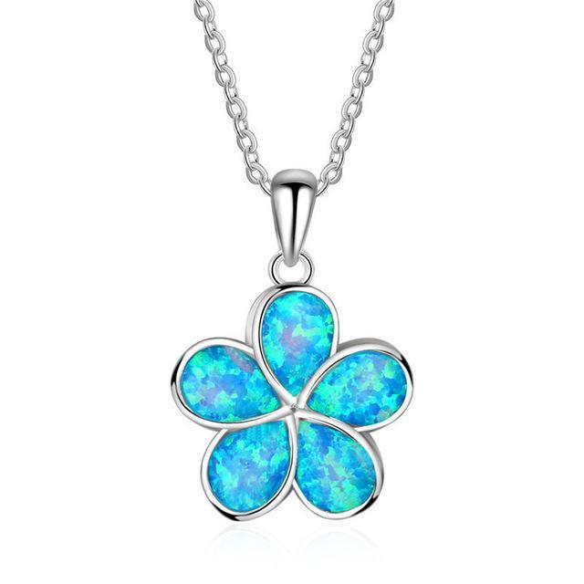 Blue Opal Sea Turtle Necklace