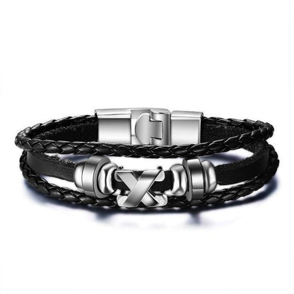 Lucky Vintage Men's Leather Bracelet