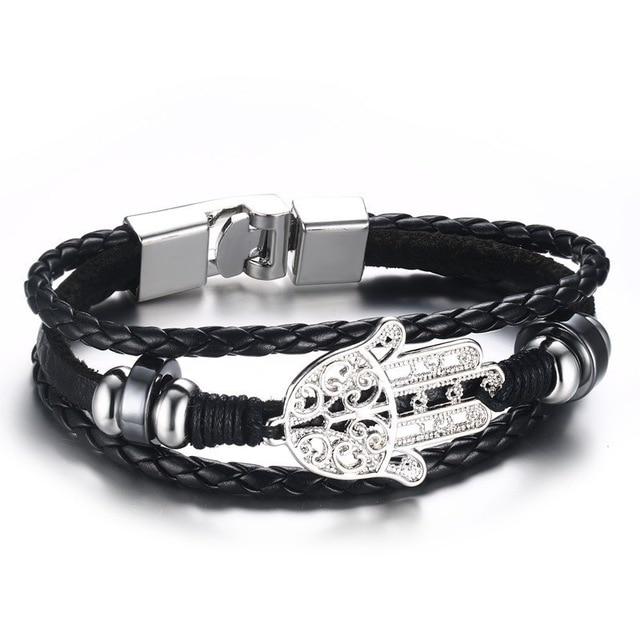 Lucky Vintage Men's Leather Bracelet