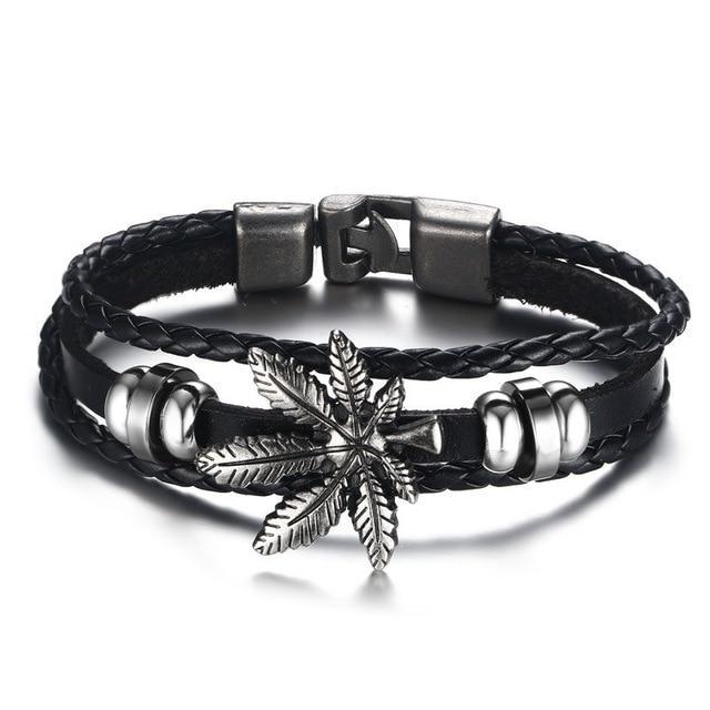 Lucky Vintage Men's Leather Bracelet