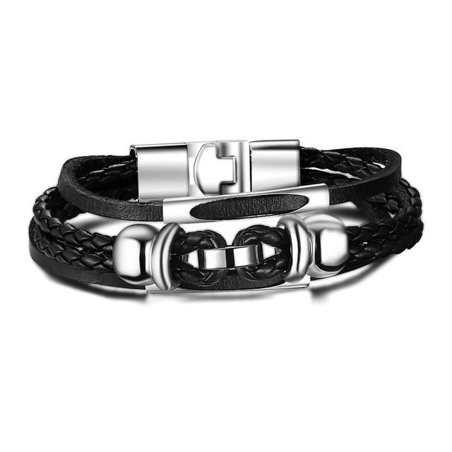 Lucky Vintage Men's Leather Bracelet